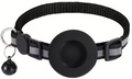 Collier noir pour chat VIGIPATTE avec support traceur intégré